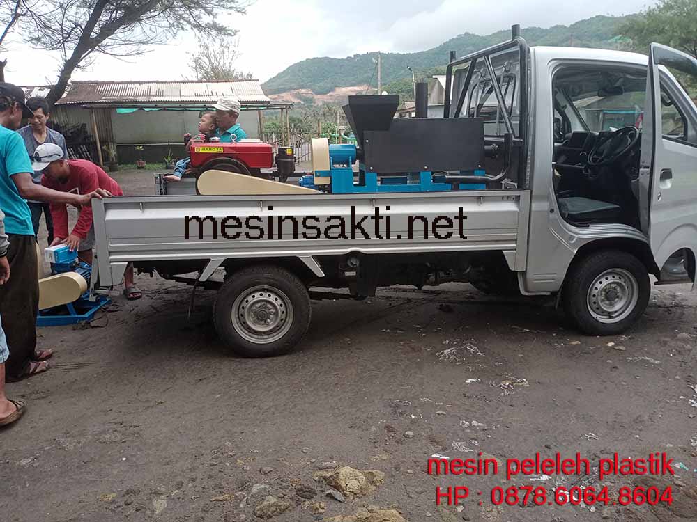 2 unit mesin peleleh plastik dikirim ke Parangtritis Yogyakarta