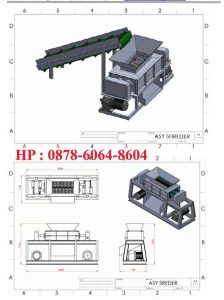 Mesin penghancur rangka sepeda motor