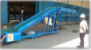 Mesin conveyor sudah terpasang