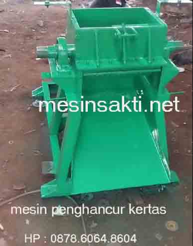 Mesin penghancur kertas dengan menggunakan mesin crusher