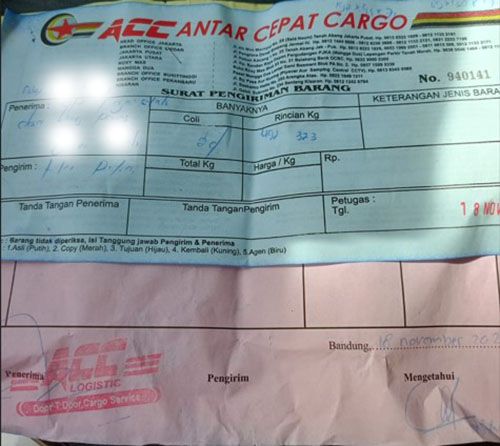 bukti penerimaan barang