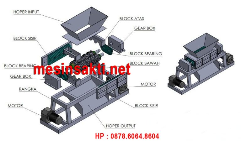 Desain mesin shredder