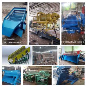 Mesin pengayak pasir silika