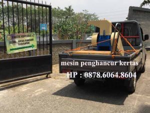 Pengiriman mesin penghancur kertas di Bandung